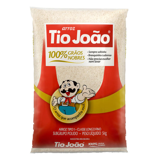 Arroz Branco (Riz blanc)  - Tio João - 5Kg