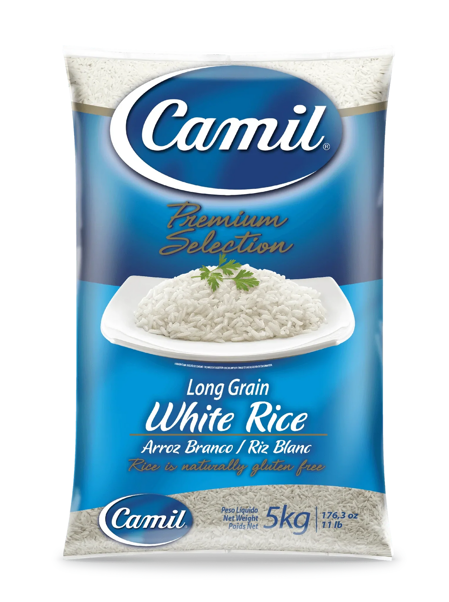 Arroz Branco (Riz blanc) - CAMIL - 5Kg